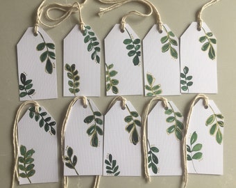 10 pack gift tags // cute handmade gift tags // watercolour gift tag set