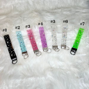 Pulsera de estrellas holográficas / Llavero transparente de gelatina / Llavero / Porta llaves / Regalo / Recuerdos de fiesta / Lindo / Pulsera transparente / Moderno