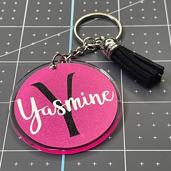 Pastel Coloured Acrylic Initial & Name Keyring, Keychain Bag Charm Stocking  Filler Gift - Etsy