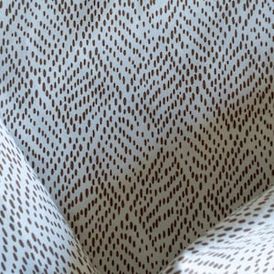 Designer Schumacher Fabric &quot;Duma Diamond&quot; brown and creme fabric remnant one yard