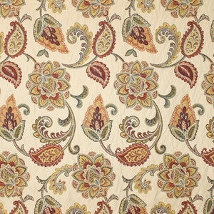 Floral upholstery fabric by the yard