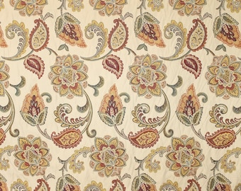 Floral upholstery fabric by the yard