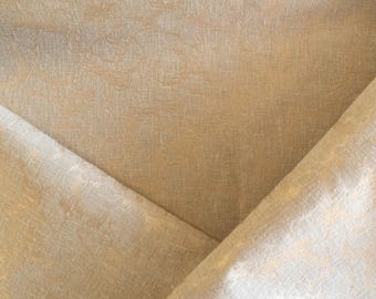 Beige and light brown textured upholstery fabric by the yard