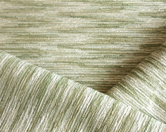 Stout Fabric Baffle 3 Apple- green chenille fabric by the yard