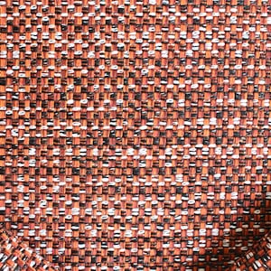 Orange woven heavy upholstery fabric by the yard