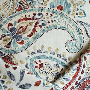 Kasmir Fabrics Paisley Play in Carnival, paisley upholstery fabric by the yard