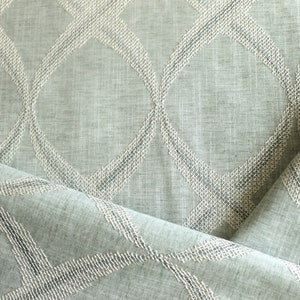 Unique Fine Fabrics Fontana in color Aura, embroidered fabric by the yard