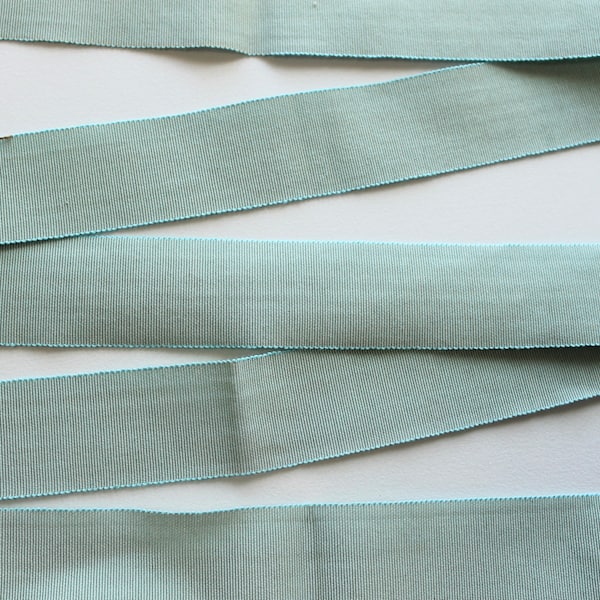 Light blue-green 1.5” banding for curtains