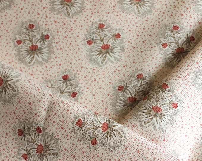 Schumacher Cassis Floral in Rouge, Designer Fabric by the Yard Etsy