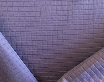 Vintage purple quilted solid color upholstery fabric by the yard