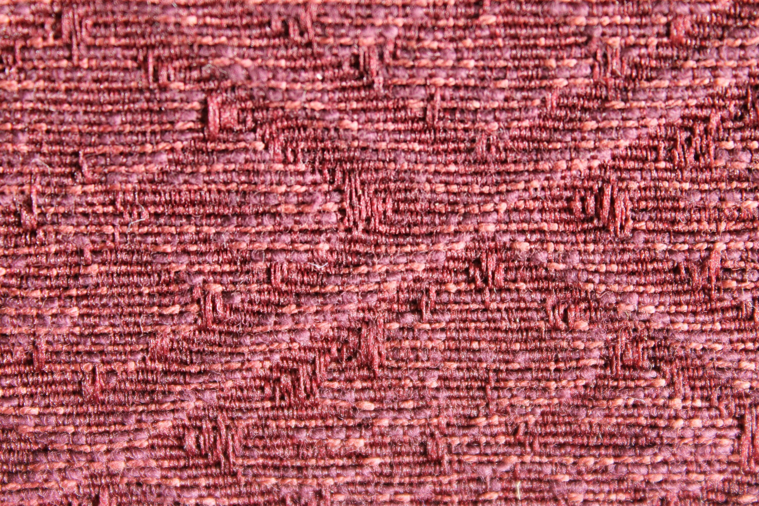 Cranberry Colored Diamond Pattern Upholstery Fabric by the Etsy