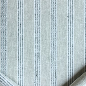 Stout Bequest in Dewkist, sage green striped upholstery fabric 1.5 yards