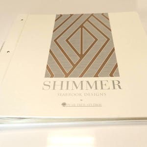 Eingestelltes Seabach Shimmer geometrisches Musterbuch perfekt für Bastelarbeiten, Collagen, Scrapbooking und vieles mehr. Mehr als 50 Seiten