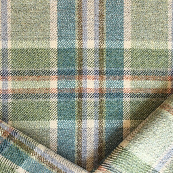 Plaid Wool Fabric Etsy