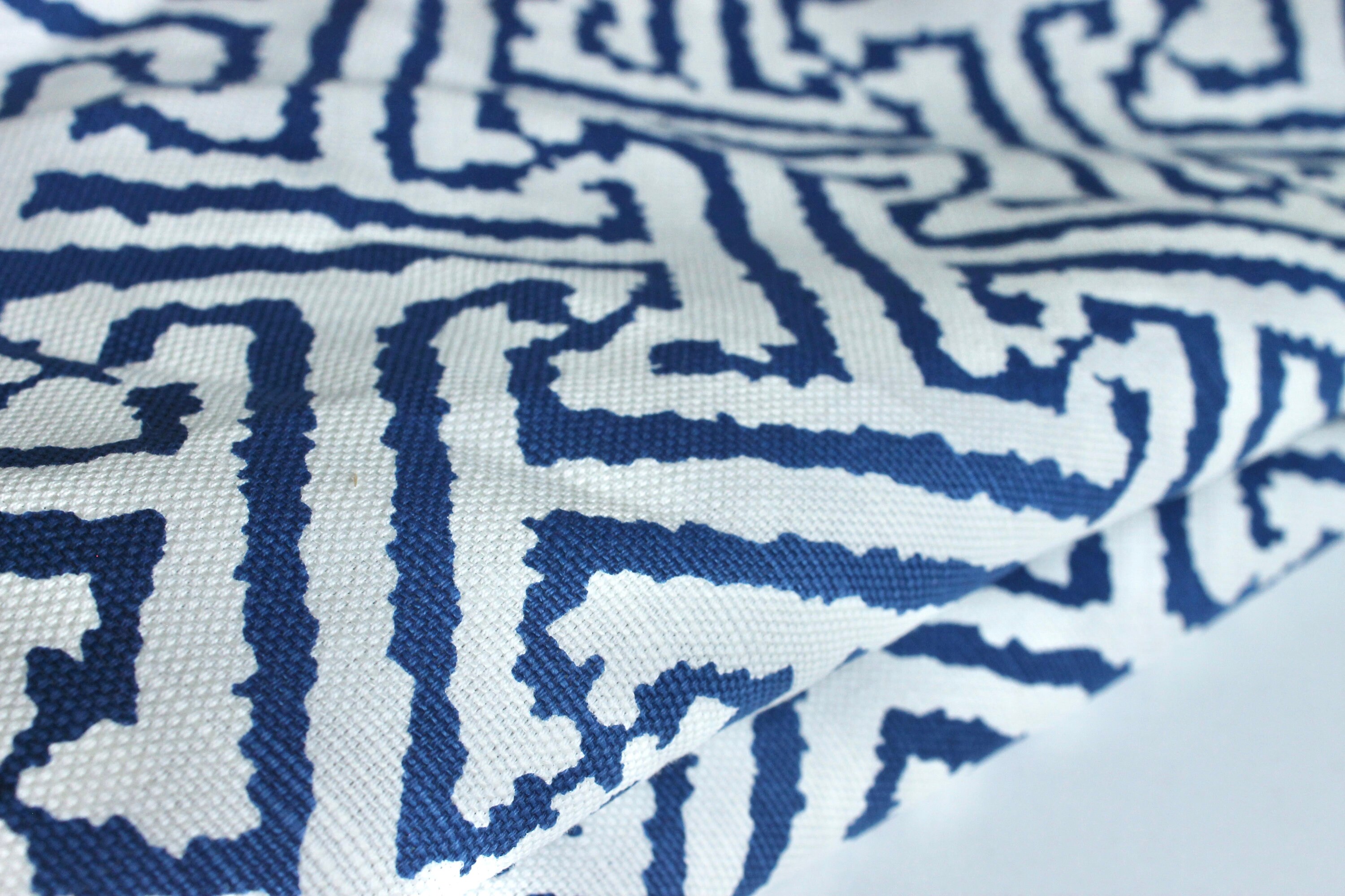 Quadrille Java Grande, Linen Blend Fabric by the Yard - Etsy