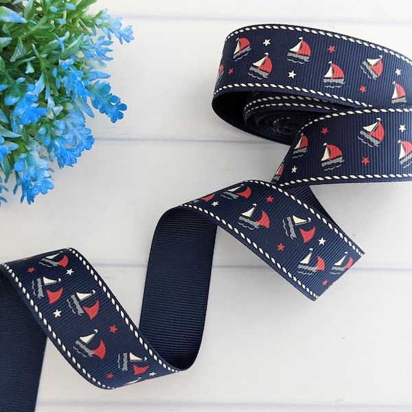 Navy Blue Sailboat - Etsy