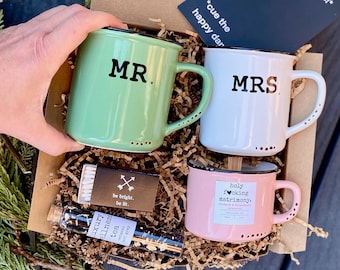 Engagement gift box, bridal shower gift, newly engaged gift for couple, gift for her, wedding gift box, engagement present, basket