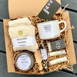 Coffret de remerciement pour femme, trousse de soins pour elle, cadeau pour femme, panier-cadeau, cadeau hygge, cadeau de remerciement, cadeau d'anniversaire, cadeau de sympathie