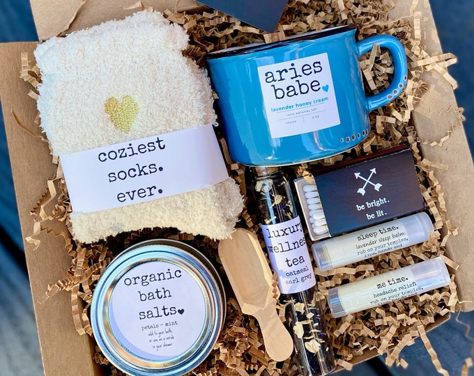 Aries Gift Box, Zodiac Gift Box, Aries Candle, Birthday Gift, Aries ...