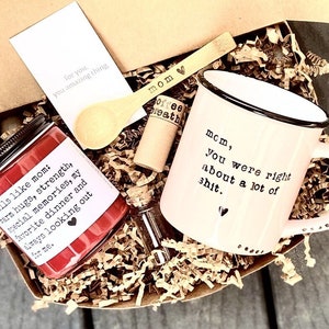 Mom, you were right about a lot of sh*t mom birthday care package for her, self care gift box, personalized birthday gift for mom, mug