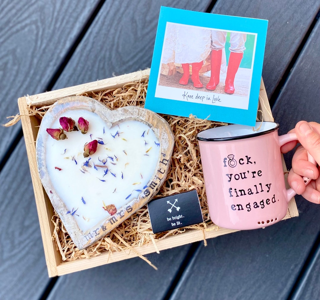 Engagement Gift Box for Bride , Bridal Shower Gift, Newly Engaged Gift