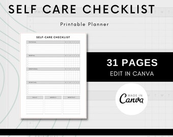 Self care Checklist, Self Care