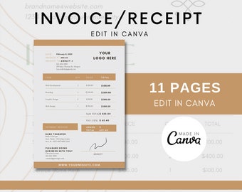Brown Invoice