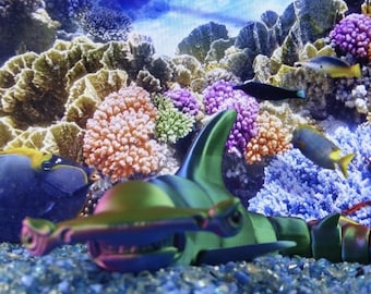 Hamerhaai Fidget Beweegbaar Gewricht 3D Geprint Speelgoed - Bureau Speelgoed - Flexi Fish Shark