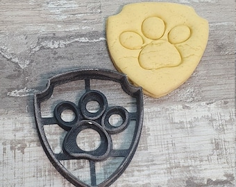 Dog paw / paw cookie cutter dog