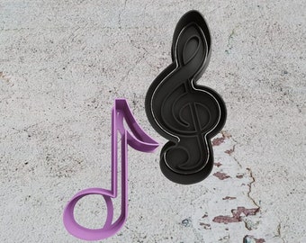 Music notes cookie cutter cookie cutter plasticine polymer clay
