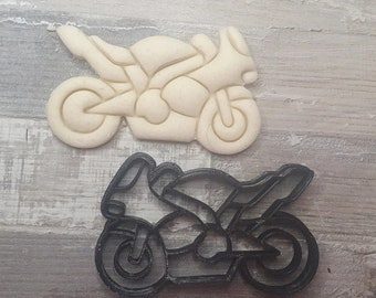 Motorcycle Clay Polymer Stamp Cookie Cutter Cookie Cutter