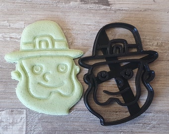 Leprechaun Clay Polymer Stamp Cookie Cutter Leprechaun St. Patrick's Day Cookie Cutter