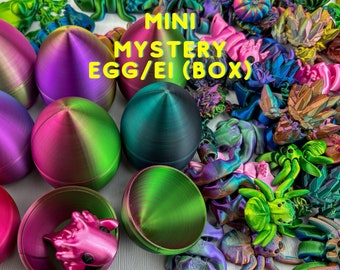 Mini Mystery Überraschungsei 3D Druck gedruckt Mystery Box Überraschung - Stressbälle - Mini Tiny Stimming Figuren