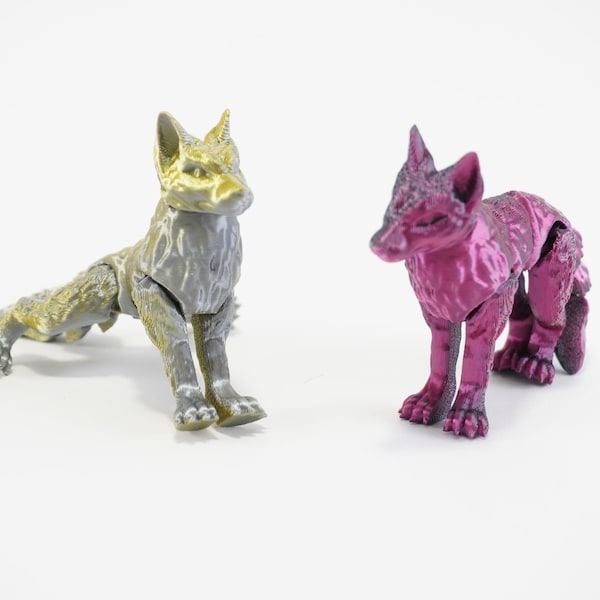 3 oder mehr Mini Wölfe - Minifigur - Schreibtischspielzeug - Figürchen Wohndeko - Miniatur Beweglicher Wolf