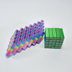 Pixel Fidget Toy innovatives Schreibtischspielzeug Würfel oder Rechteck Bild 1