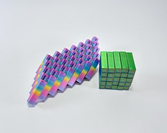 Pixel Fidget Toy - innovative desk toy - cube or rectangle