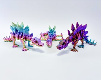 Flexi Stegosaurus Skelett - Gelenk Dino - Schreibtischspielzeug - Dinosaurier Fidget Toy