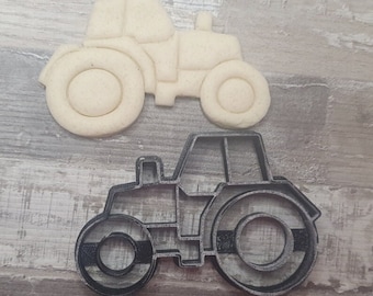 Tractor Clay Polymer Stamp Cookie Cutter Cutter