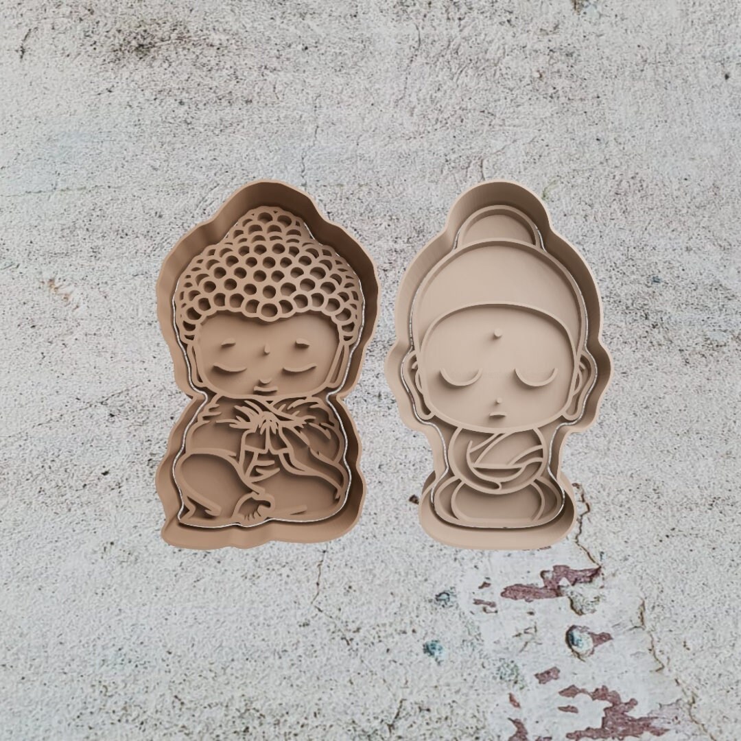 Buddha Clay Polymer Stamp Cookie Cutter Cookie Dough Polymer Clay Etsy
