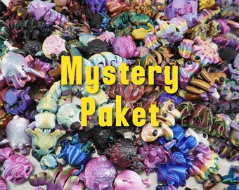 Ultimate Mystery Minifigure Pack - 3D Printed Mystery Box Surprise - Stress Balls Fidget - Mini Figures