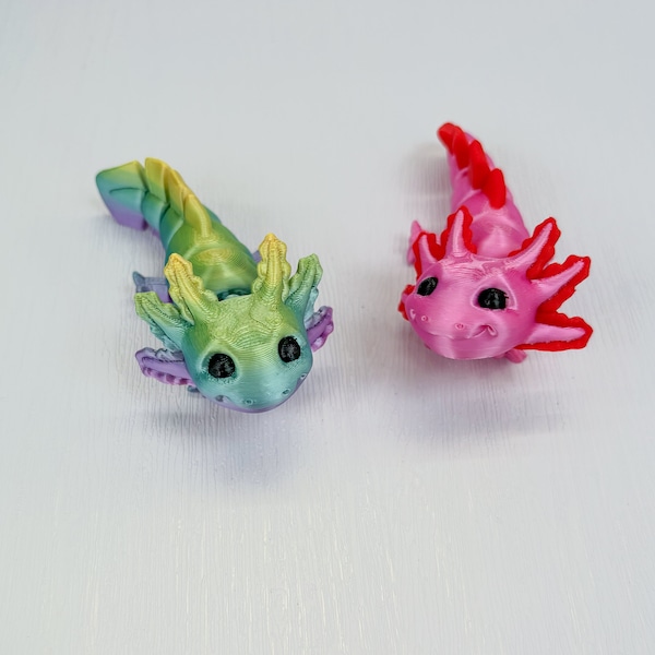 Zauberhafter Mini-Axolotl - Fidget Toy & Schreibtischspielzeug