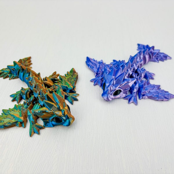 Crystal Wyvern -Mini Dragon Wyvern - Articulated Tiny Crystal Wyvern