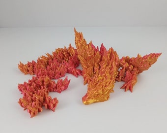 3D gedruckter Phoenix Drache Atemberaubende Meisterwerke - Einzigartige Fantasy-Kunst