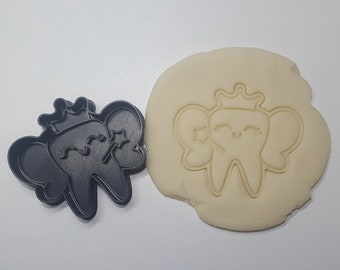 Tooth fairy clay polymer stamp