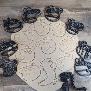 Peppa Wutz Ton Polymer Ausstecher Peppa Pig Ausstechformen - 9teilig Fan Art