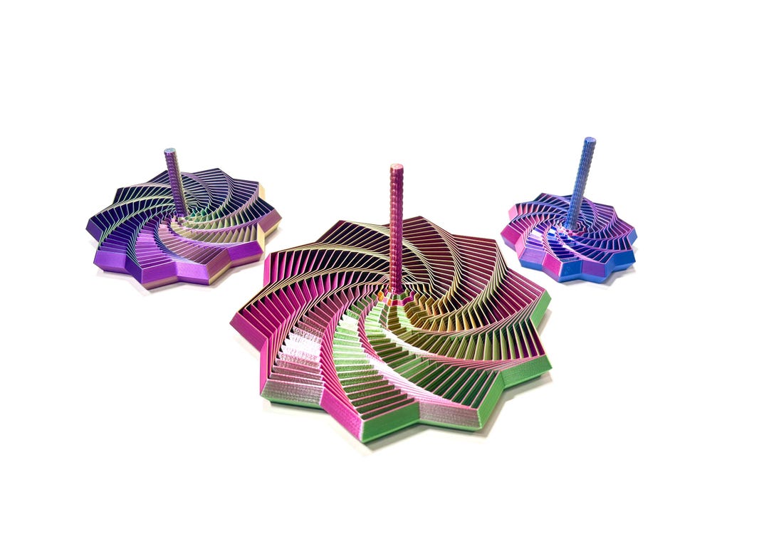 Hypnotic ASMR Fidget Superstar With Handle - Desk Toy - Optical ...
