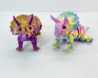Triceratops - Prähistorischer  Beeindruckende 3D-gedruckte Dinosaurierfigur - Schreibtischspielzeug - Dinofigur Dinos