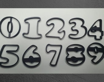Numbers Clay Polymer Stamp Cookie Cutter Numbers Number Cookie Cutter