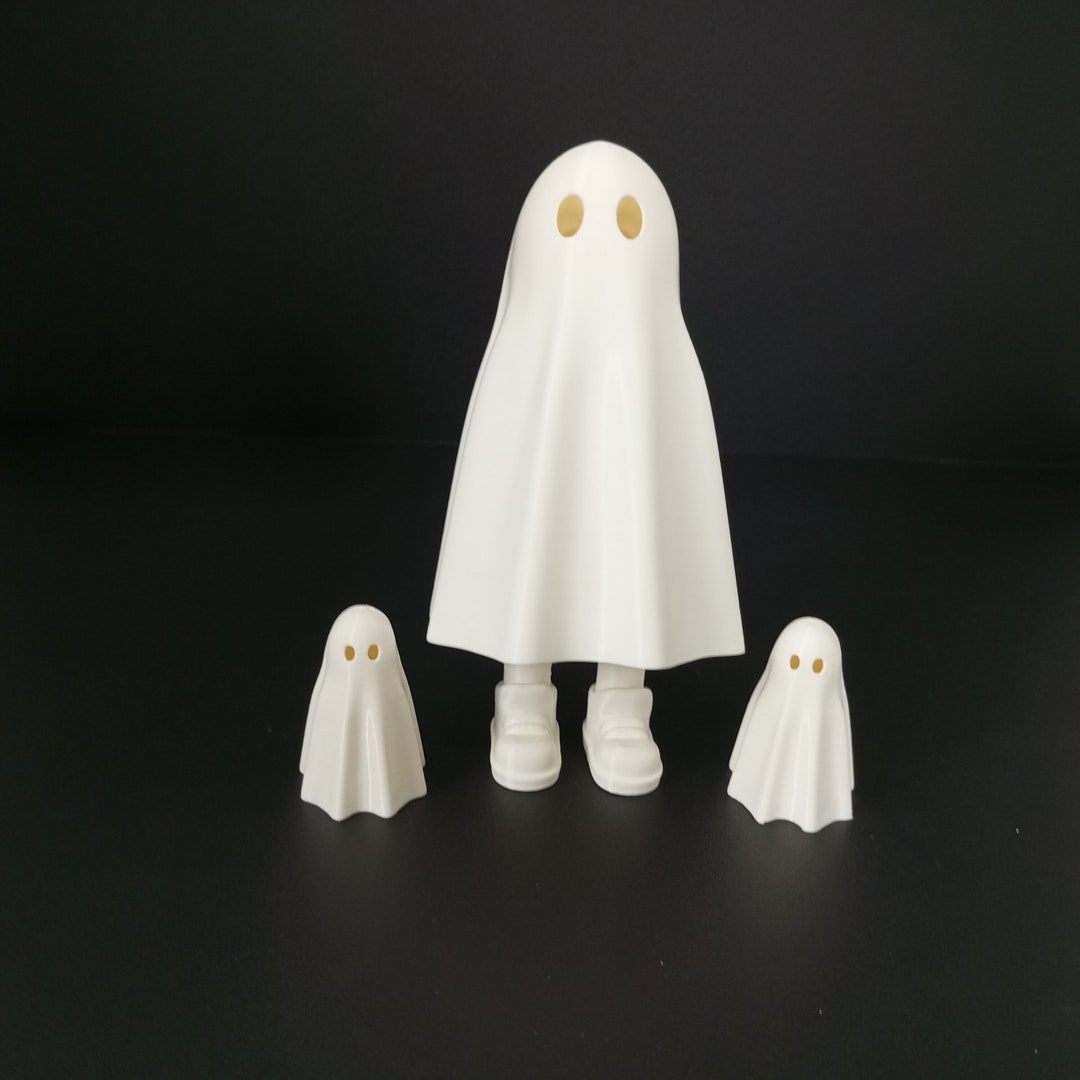 3D Printed Ghost - Ghost Figure With Retractable Legs Fidget Toy Ghost ...