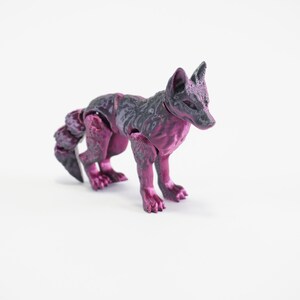 3 oder mehr Mini Wölfe Minifigur Schreibtischspielzeug Figürchen Wohndeko Miniatur Beweglicher Wolf Bild 2